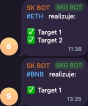 SK BOT: ETH targety 1-2, BNB target 1